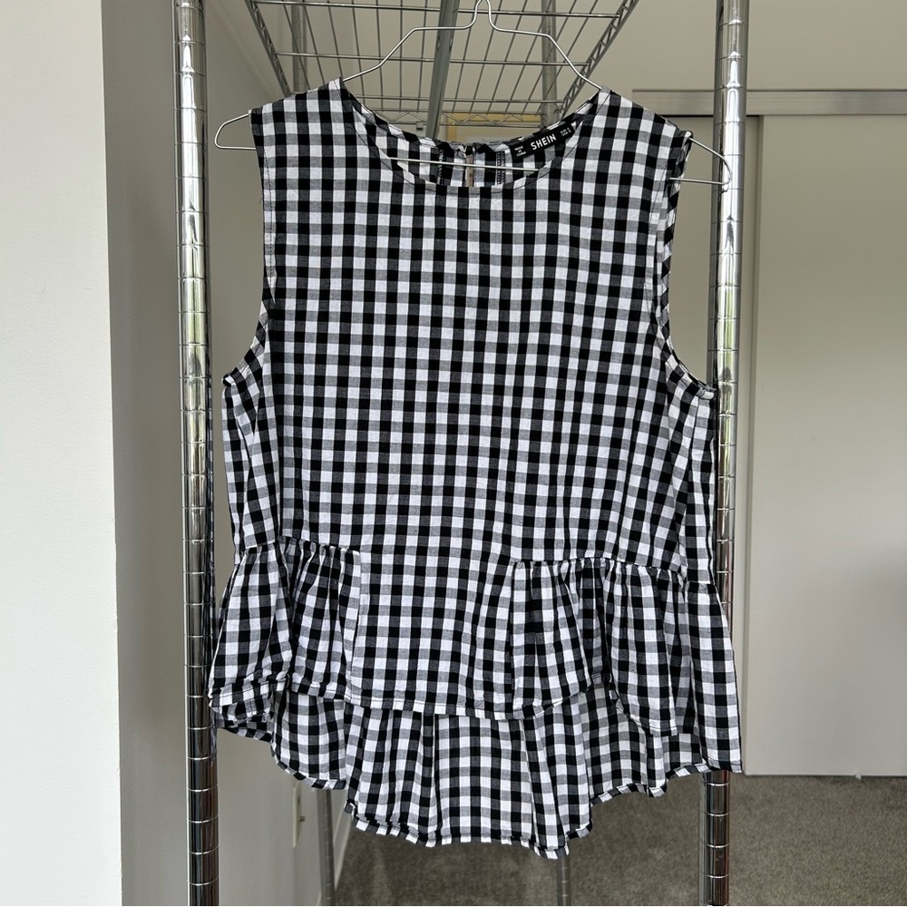 Shein gingham sleeveless top